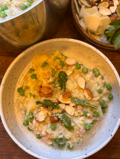 Pea and Pancetta Risotto